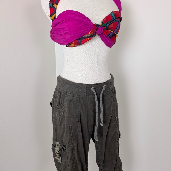 INC Cargo Capris Drawstrings Long Shorts Bermuda Mid Rise - Picture 11 of 11